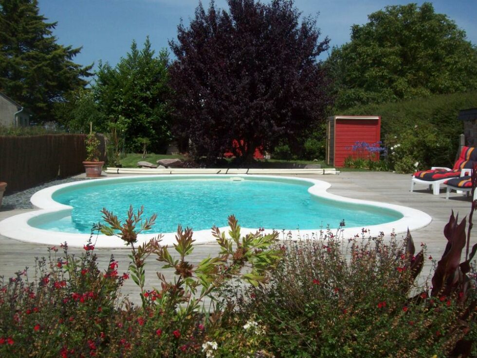 piscine privee terrasse plage bois