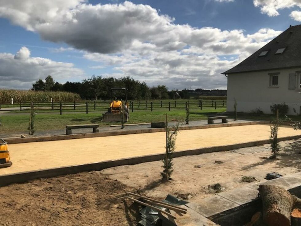 boulodrome à luitre traverses chene cypres