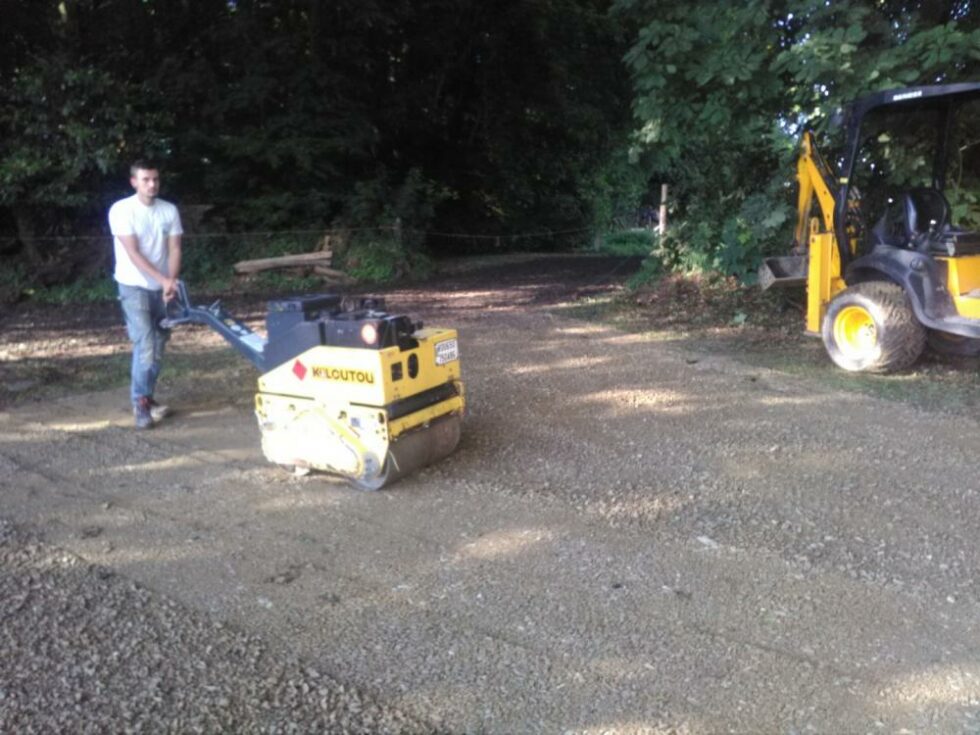 Damage au rouleau vibrant à Luitré