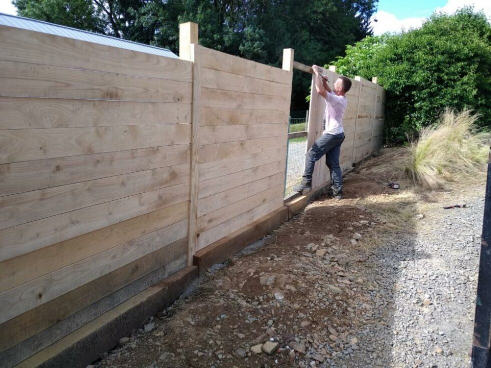 Palissade en châtaignier