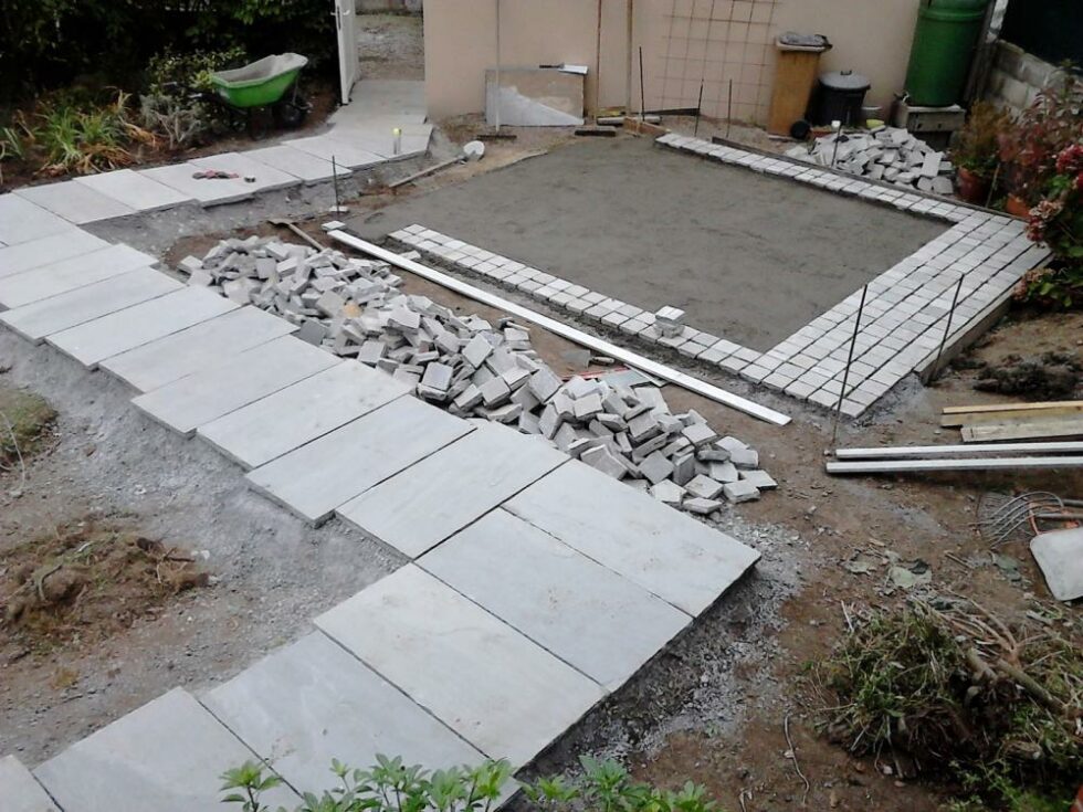 Dallage pavage en grès